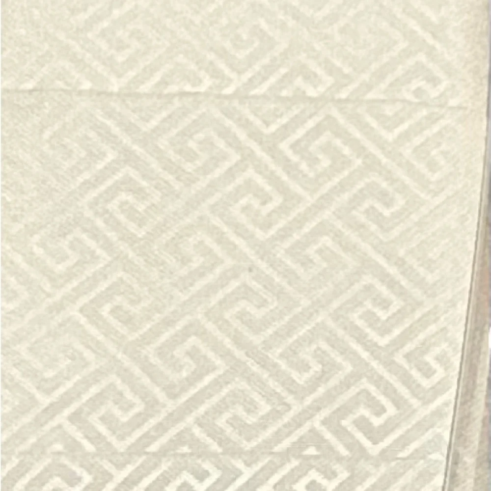 Traditional At Home Full 6 pc Sheet Set Platinum Gray Embossed Maze Print